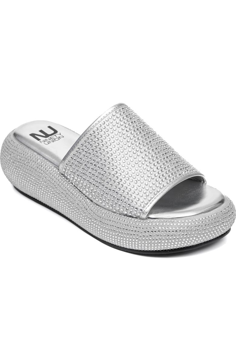 NINETY UNION Blingar Slide Sandal, Main, color, Silver