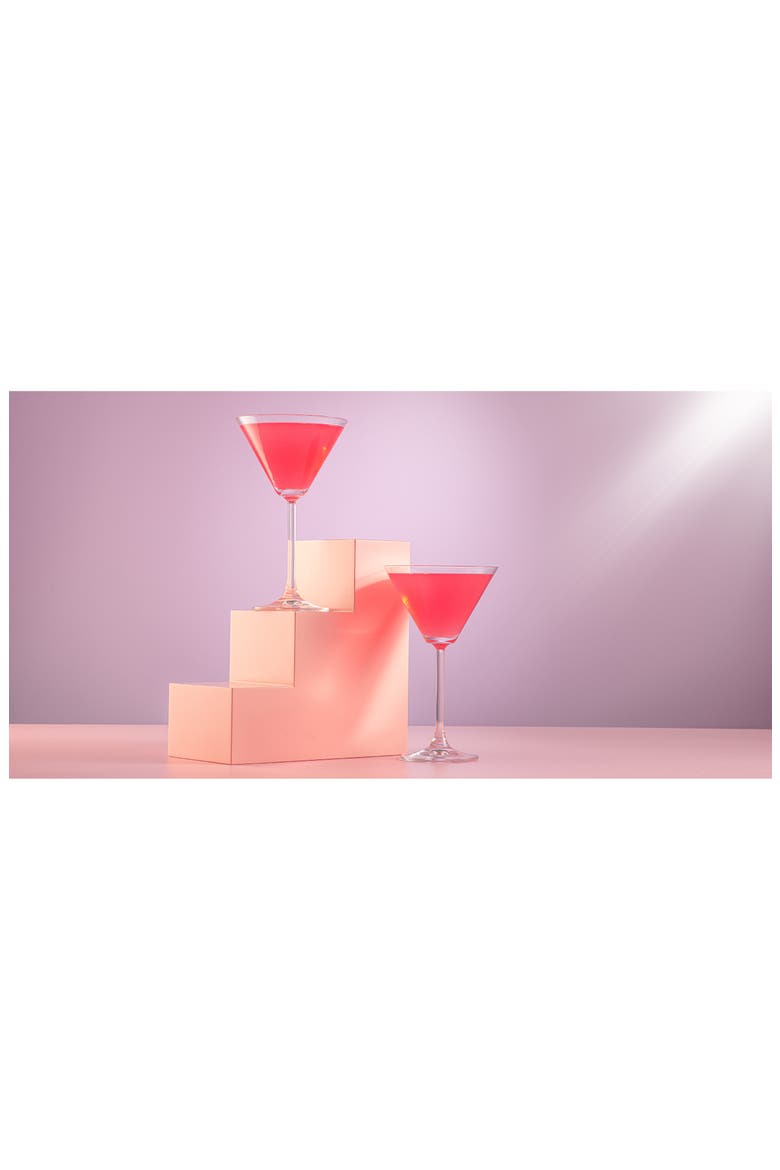 Olivia Set of 4 Martini Glasses, Alternate, color, CLEAR