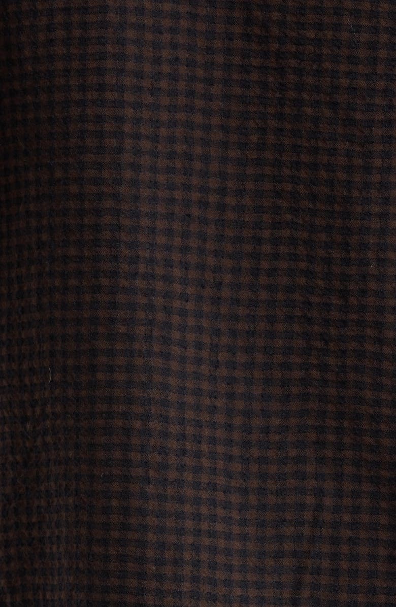 FRAME Check Cotton & Wool Button-Up Shirt, Alternate, color, Navy Check