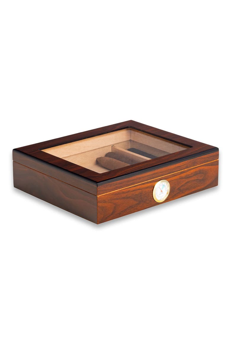 Finley 12 Cigar Humidor, Main, color, BROWN