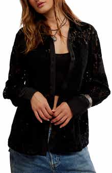 Free People Faith Lace Button-Up Shirt