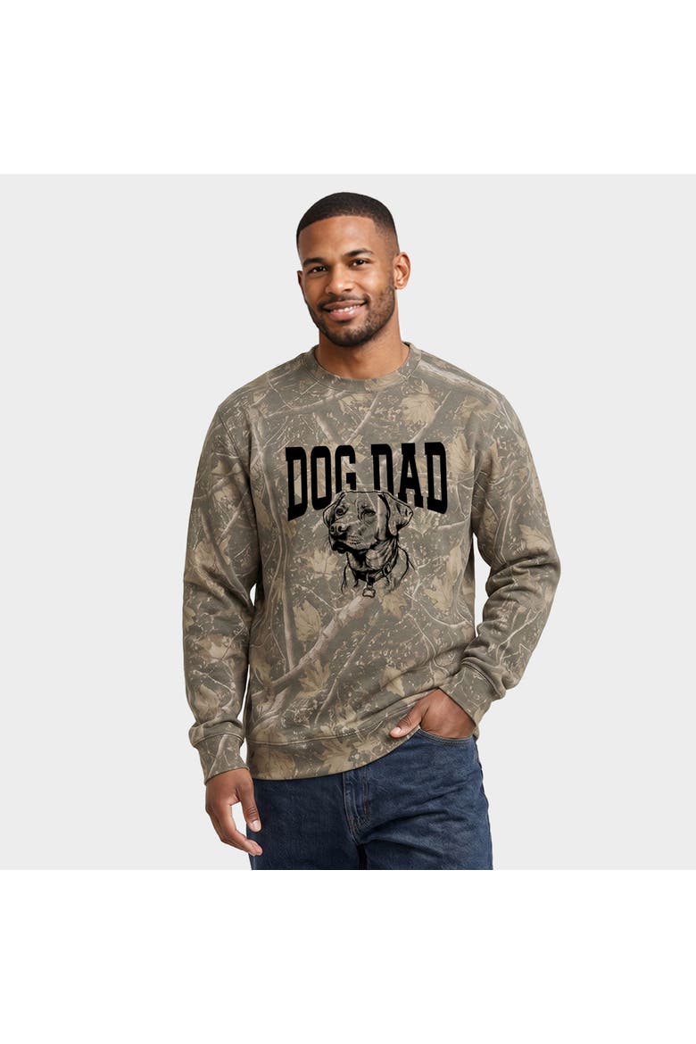 Dog Dad Sketch Sweatshirt, Main, color, Camo