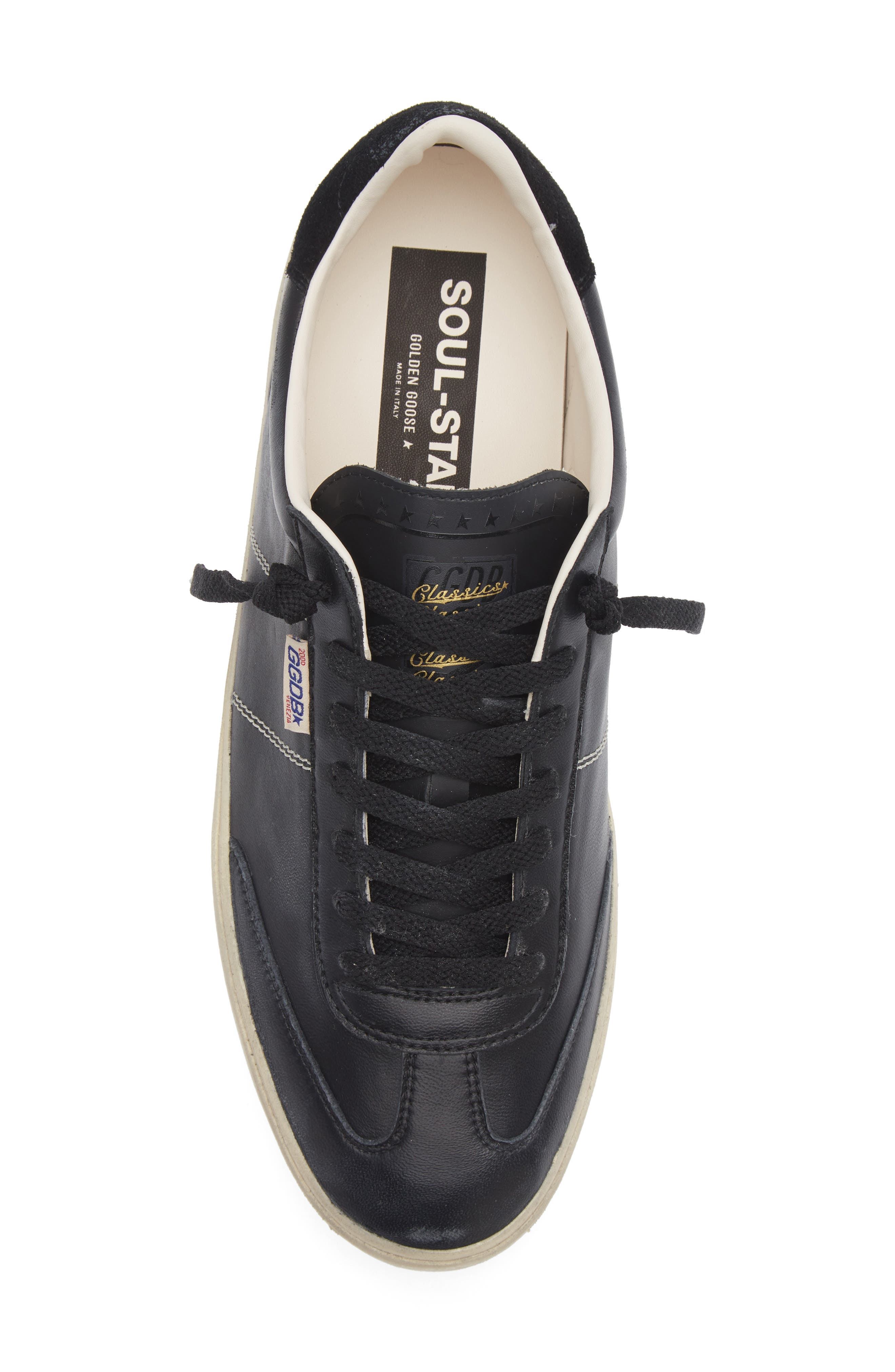 Golden Goose Soul Star Low Top Sneaker, Alternate, color, Black