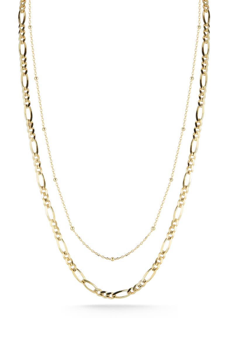 Layered Chain Necklace, Main, color, GOLD