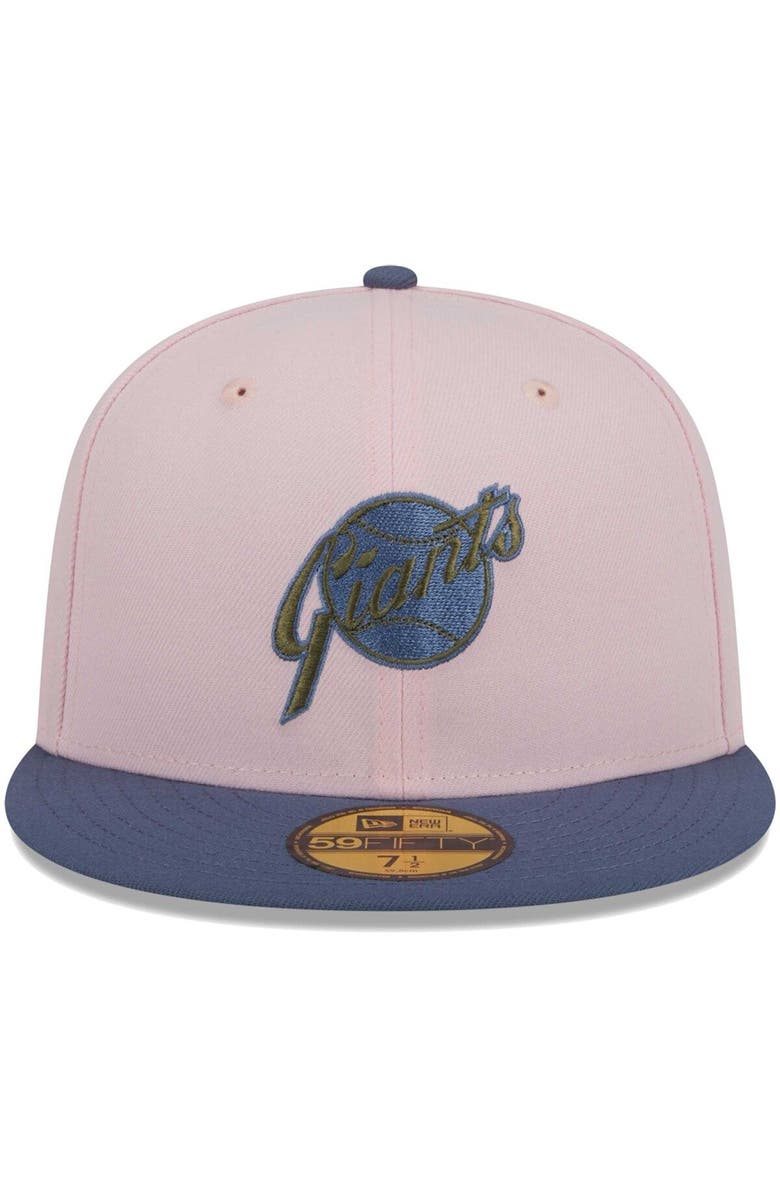 New Era Men's New Era Pink/Blue San Francisco Giants  Olive Undervisor 59FIFTY Fitted Hat, Alternate, color, 
