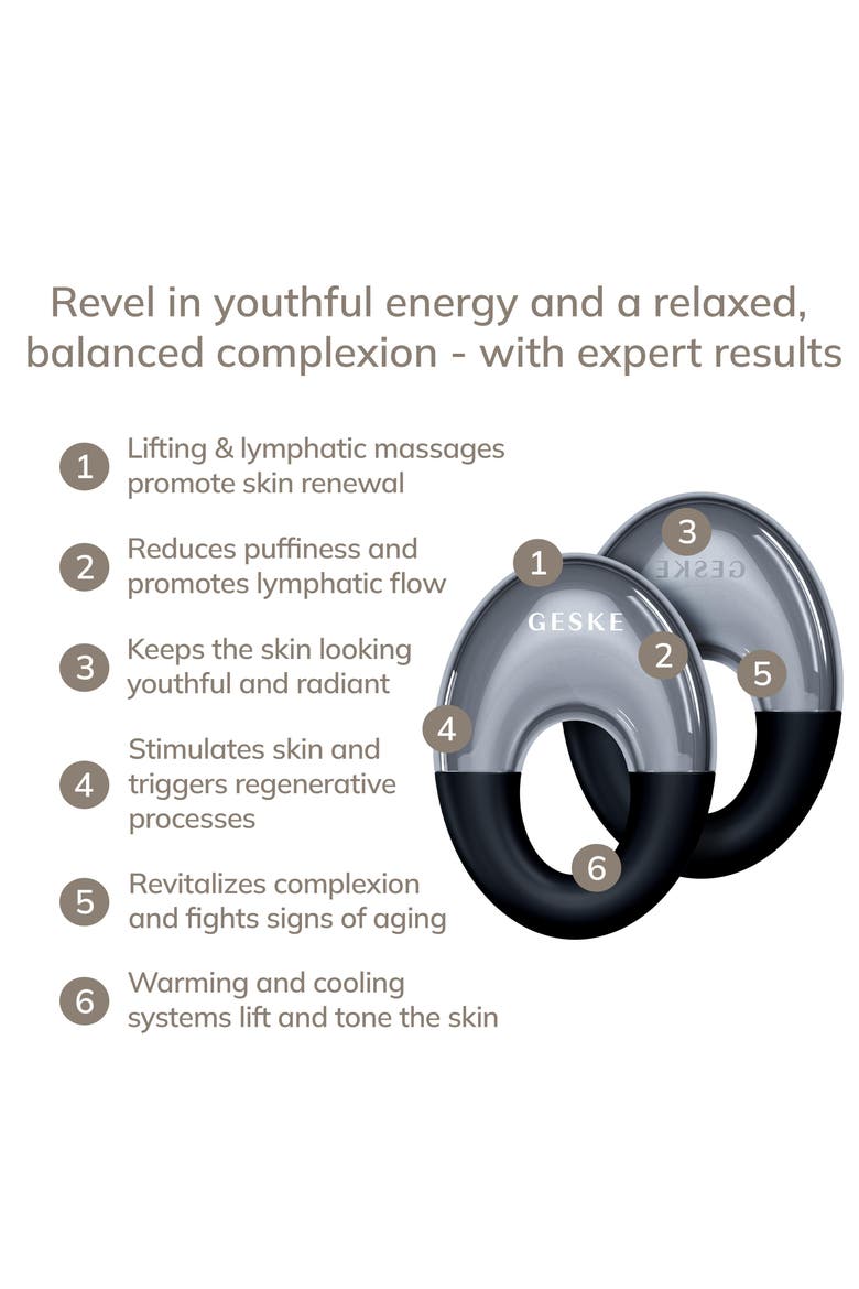 SmartAppGuided Cool & Warm Eye Massager | 7 in 1, Alternate, color, Black