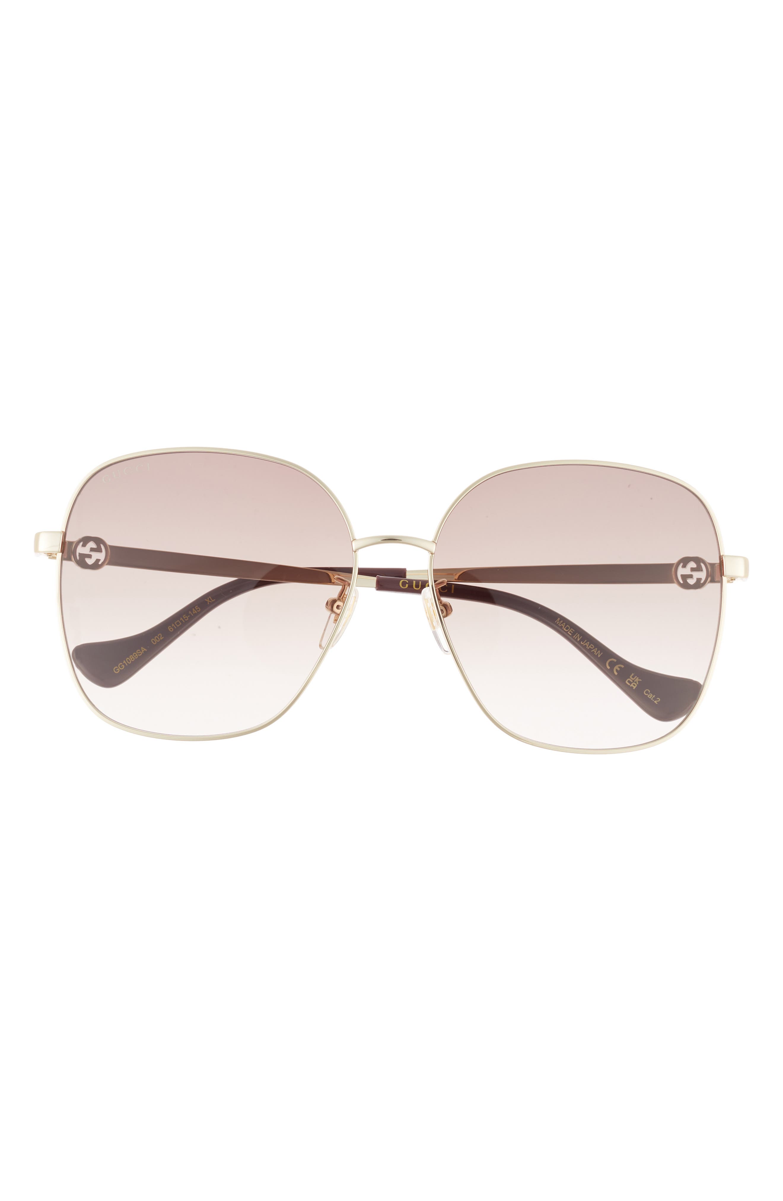 Gucci 61mm Butterfly Sunglasses