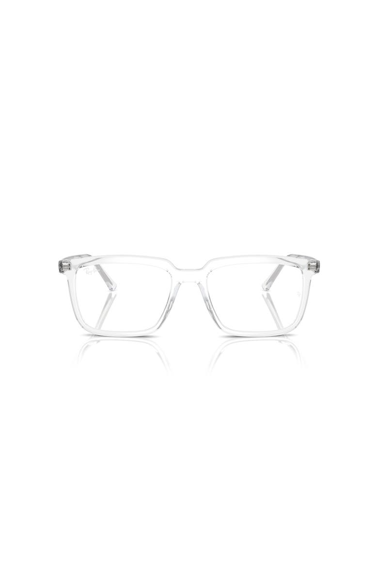 52mm Rectangle optical glasses, Alternate, color, Transparent