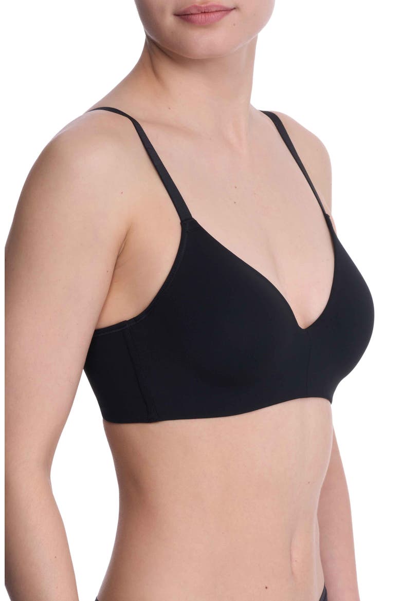 Empower Performance T-Shirt Bra, Alternate, color, BLACK
