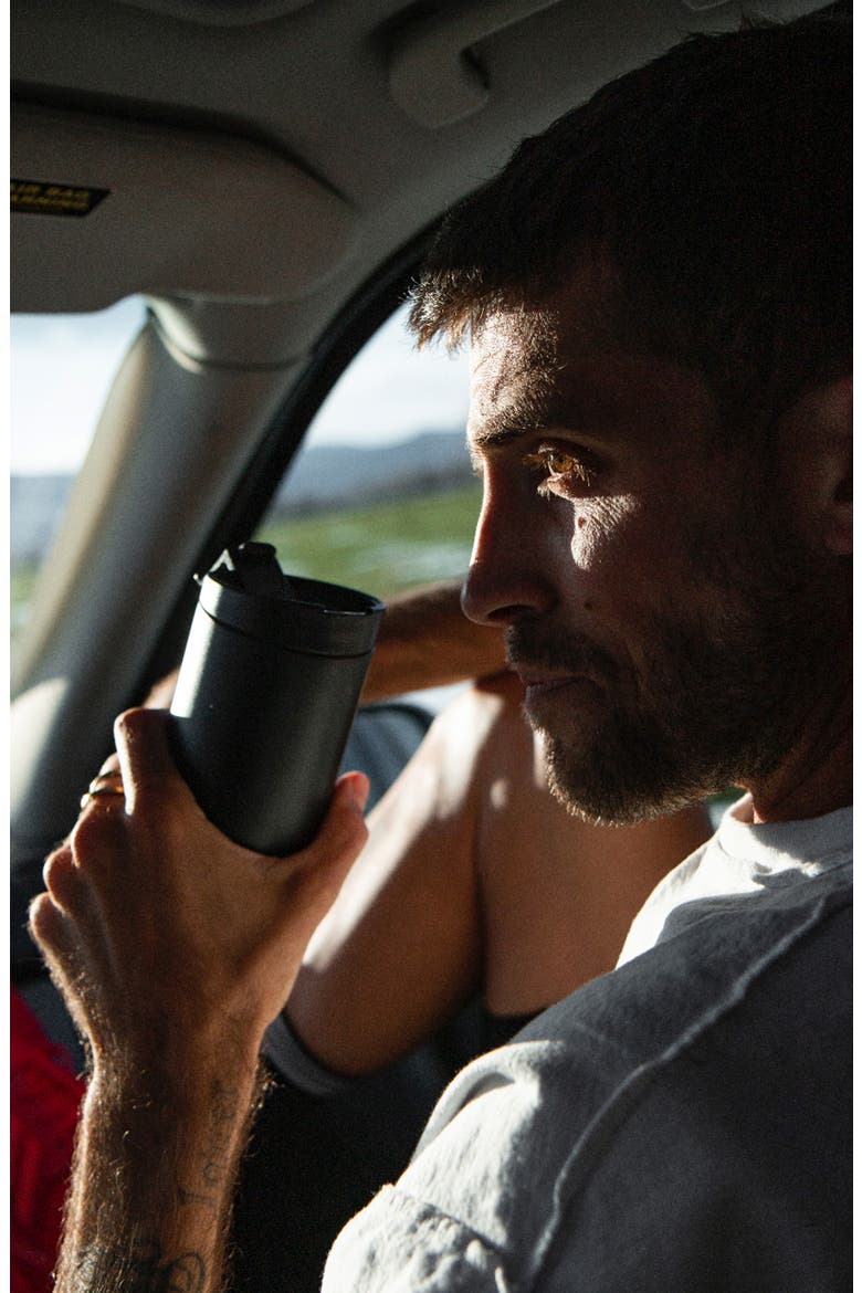 Insulated Stainless Steel Travel Tumbler, Alternate, color, BLACK