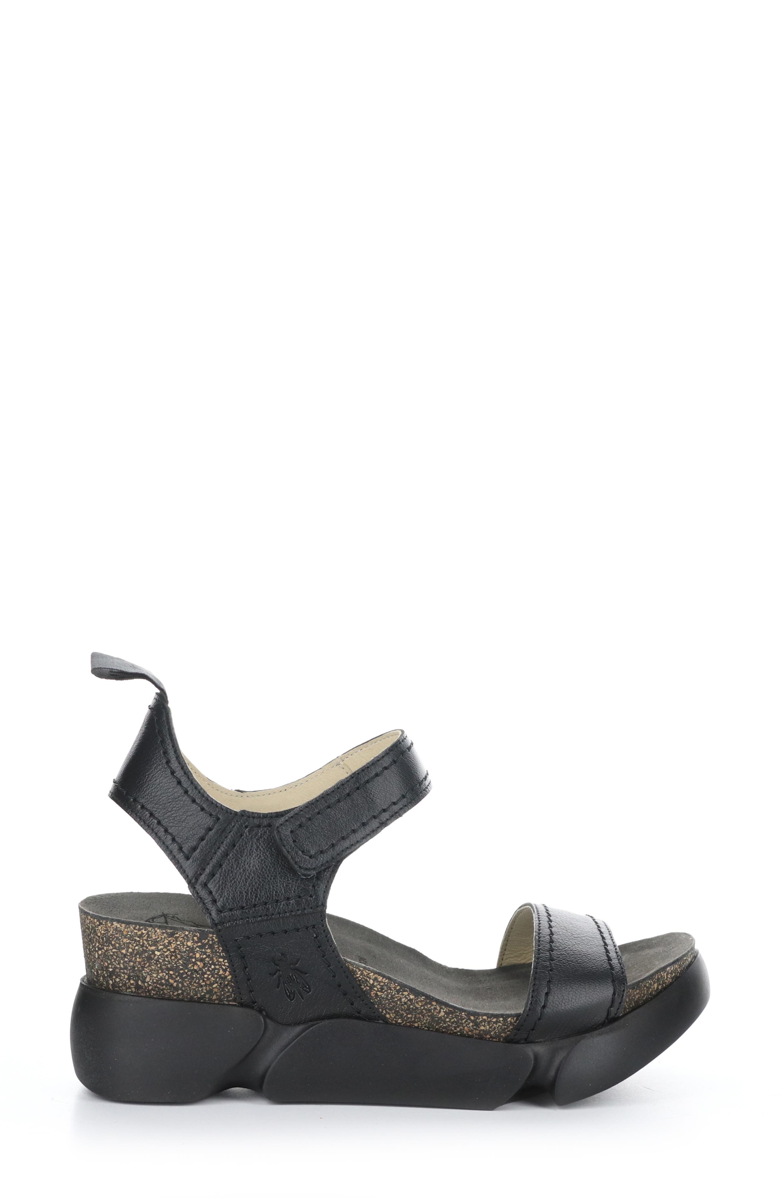Sena Platform Sandal, Alternate, color, BLACK/ BLACK MOUSSE LEATHER