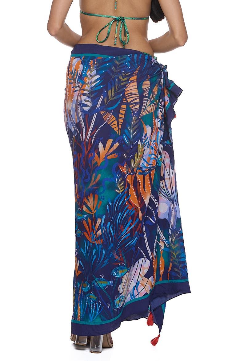Pareo Convertible Midi Cover-Up Dress, Alternate, color, NAVY