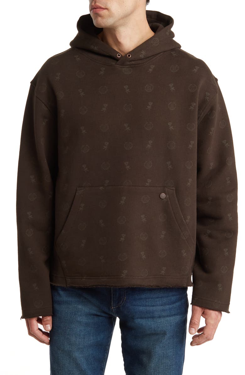 HONOR THE GIFT Raw Edge Cotton Hoodie, Main, color, 