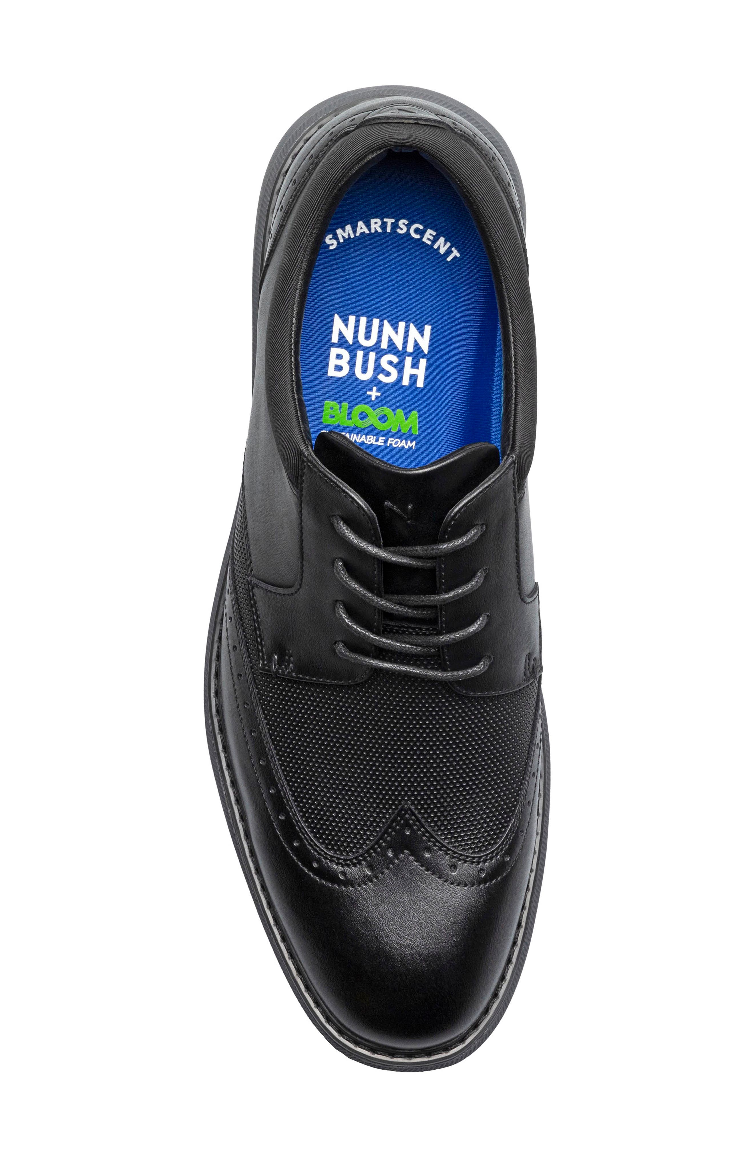NUNN BUSH Chase Wingtip Derby, Alternate, color, Black