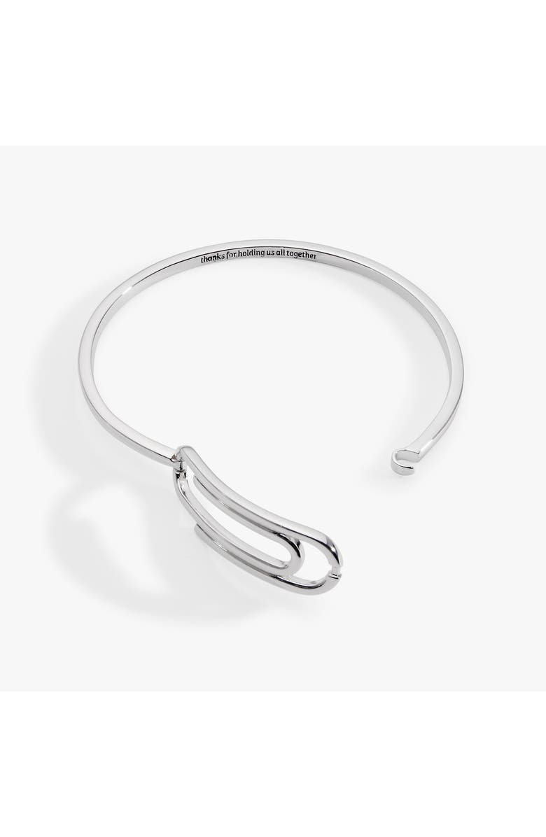 Alex and Ani Thanks For Holding Us All Together' Paperclip Tension Bangle, Alternate, color, 