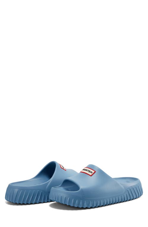 Hunter Finn Slide Sandal In Light Blue
