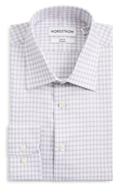 Trim Fit Check Dress Shirt