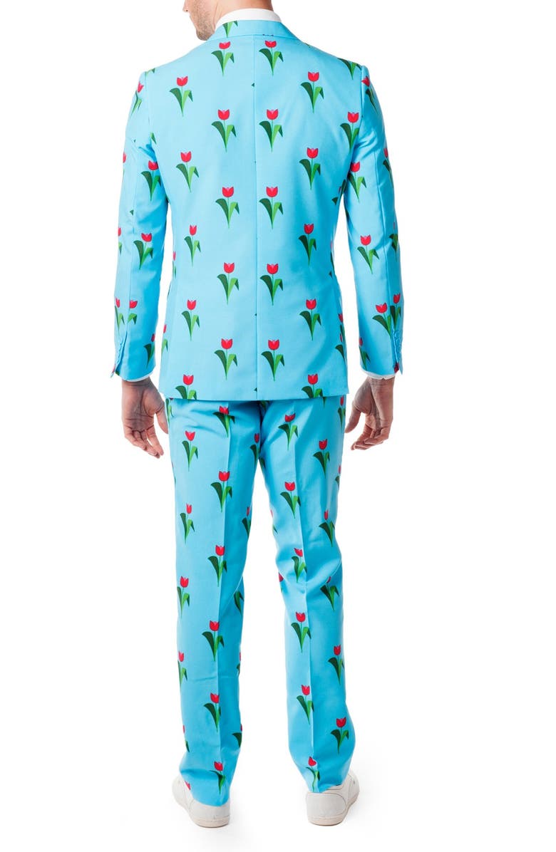 OppoSuits Tulips from Amsterdam' Trim Fit Two-Piece Suit with Tie, Alternate, color, 