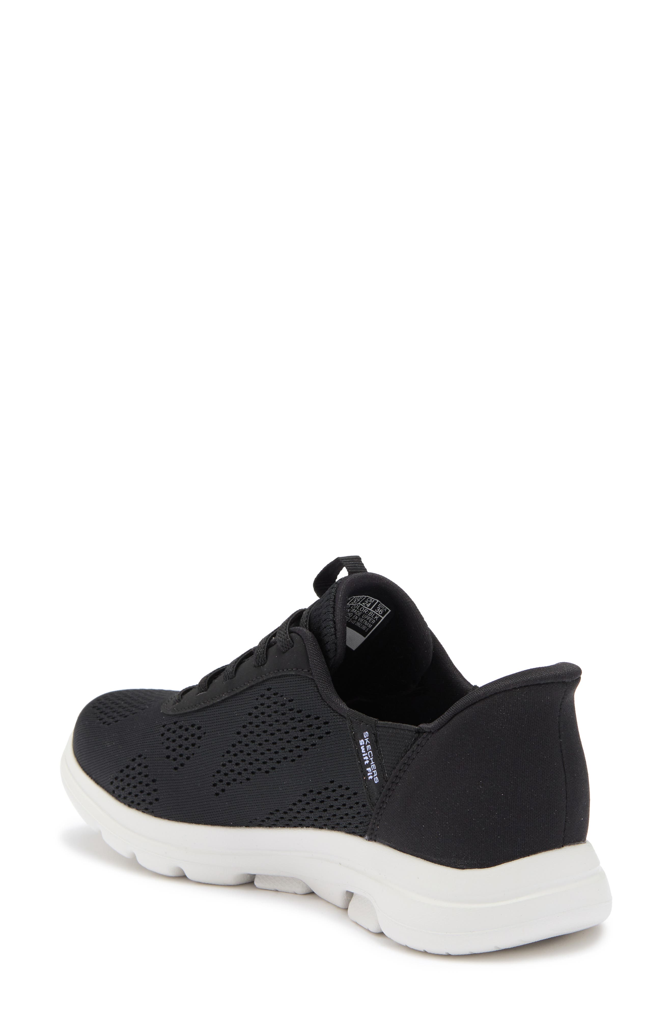 SKECHERS Swift-Fit Go Walk 5 Sneaker, Alternate, color, Black