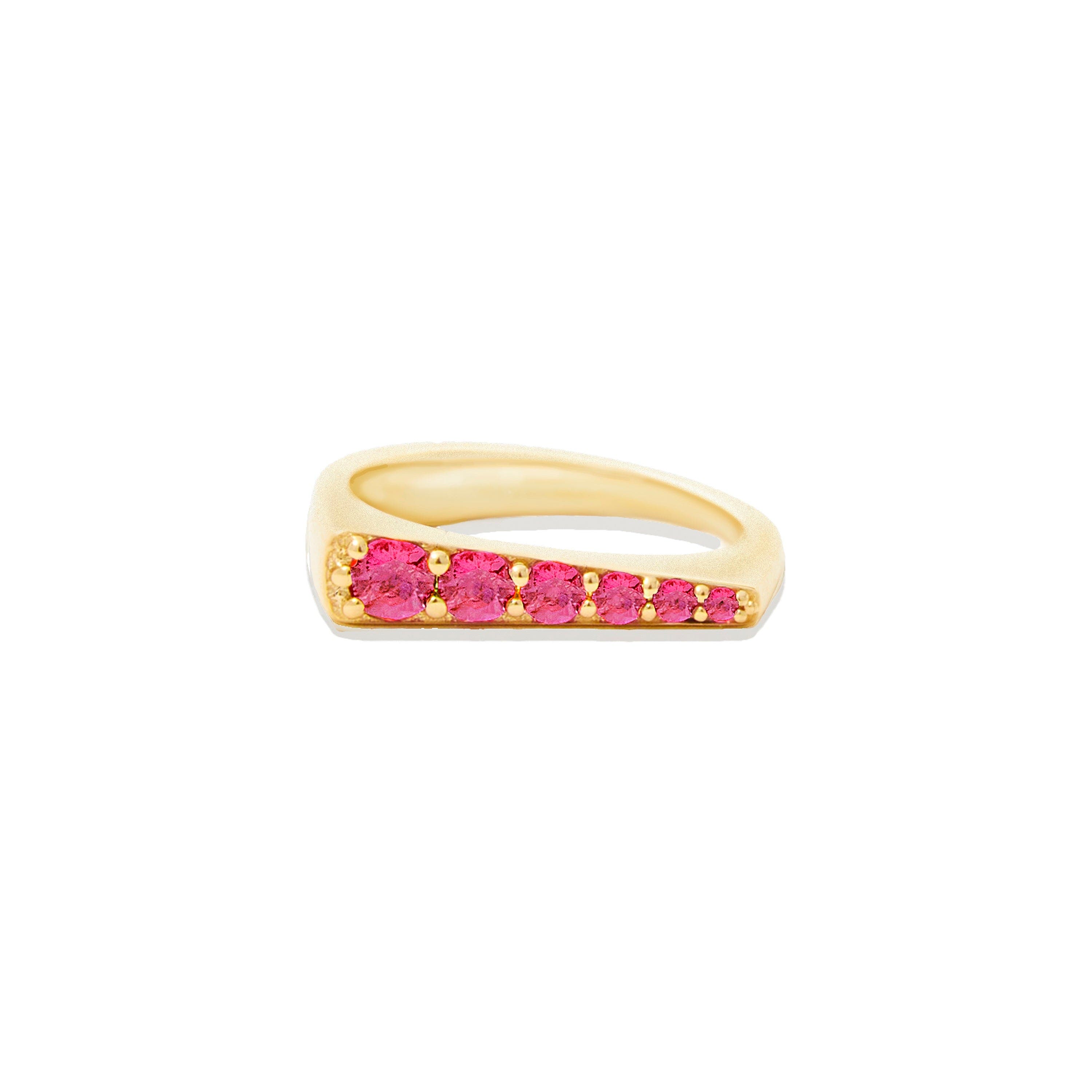 Pink Sapphire- Gold