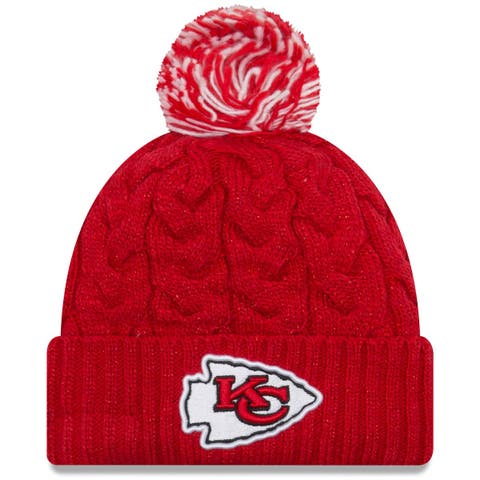 Women's New Era Red Kansas City Chiefs Cozy Cable Cuffed Knit Hat