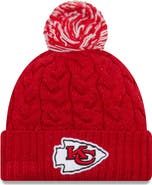 New Era Women's New Era Red Kansas City Chiefs Cozy Cable Cuffed Knit Hat