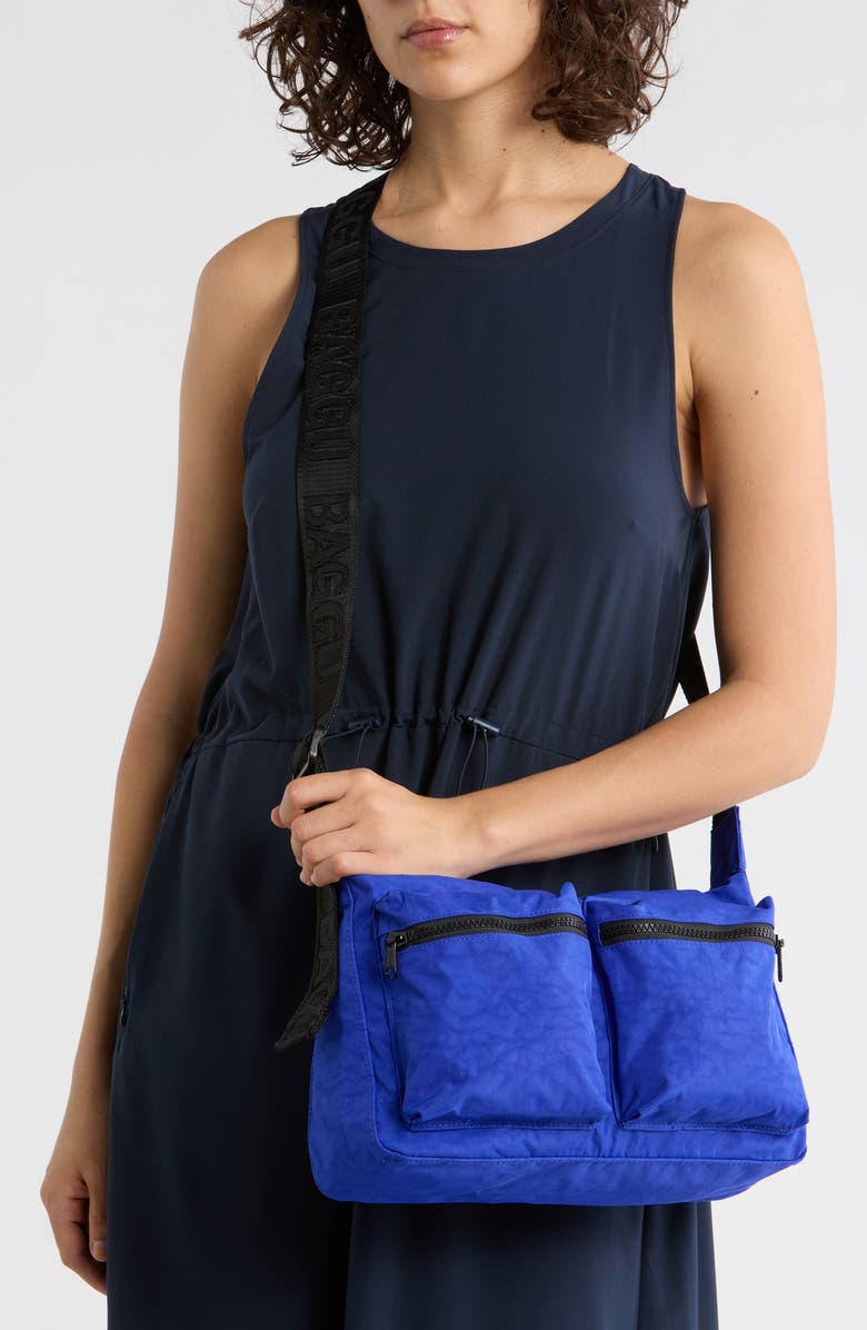 Baggu Medium Cargo Crossbody Bag, Alternate, color, Lapis