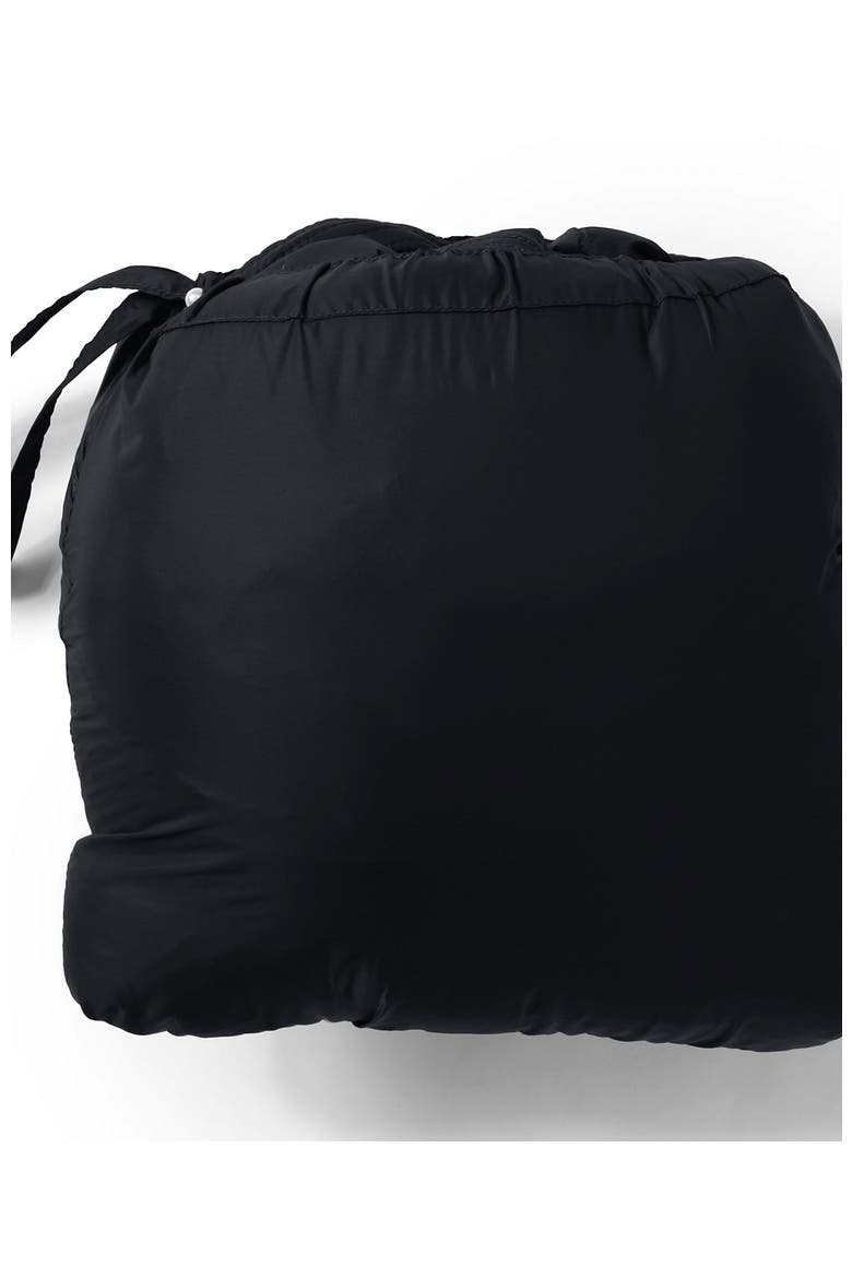 Ultralight Packable Long Down Coat, Alternate, color, Black