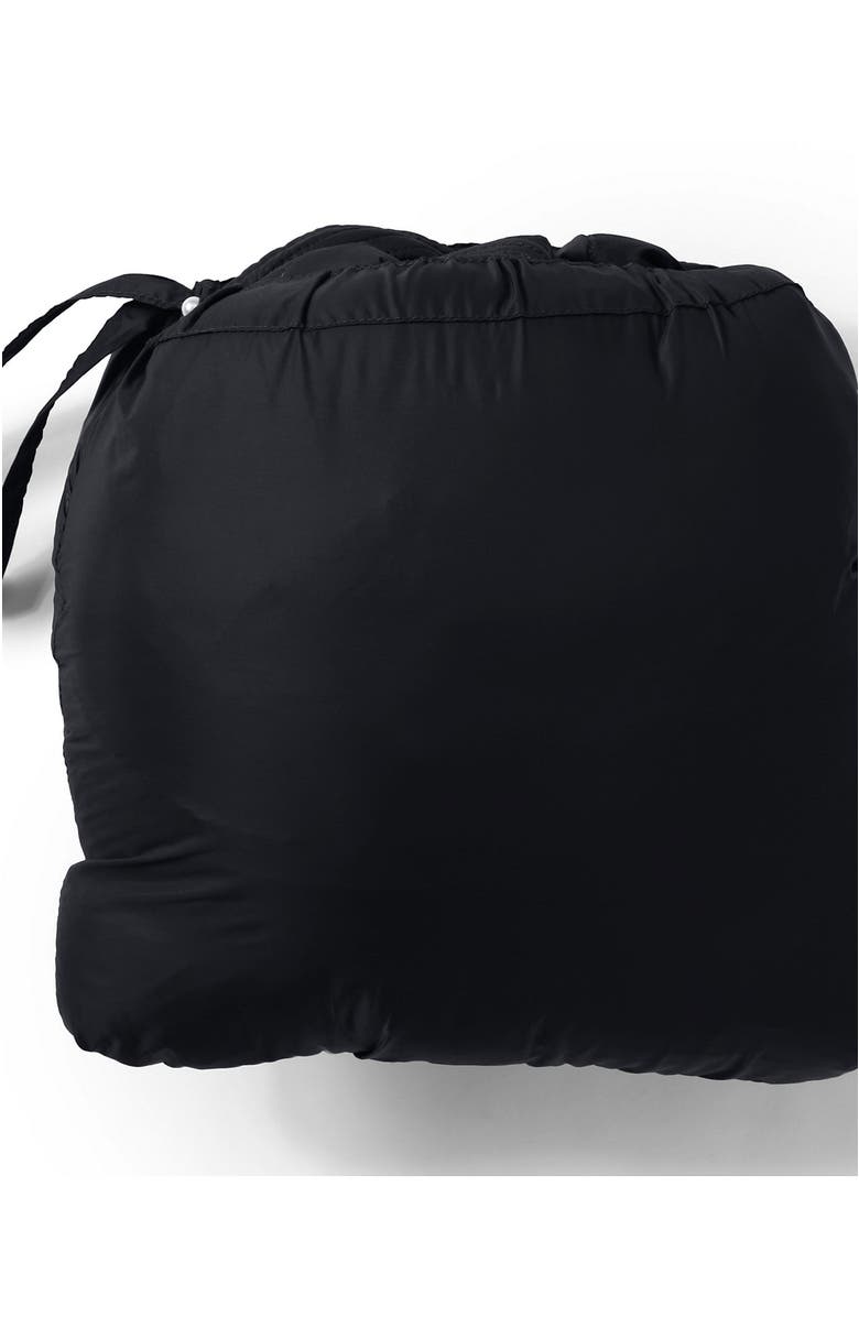 Lands' End Ultralight Packable Long Down Coat, Alternate, color, Black