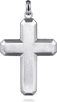 Gabriel & Co. Contemporary Sterling Silver Cross Pendant