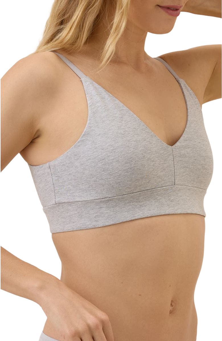 Pact Everyday Classic T-Shirt Bra, Alternate, color, Light Heather Grey