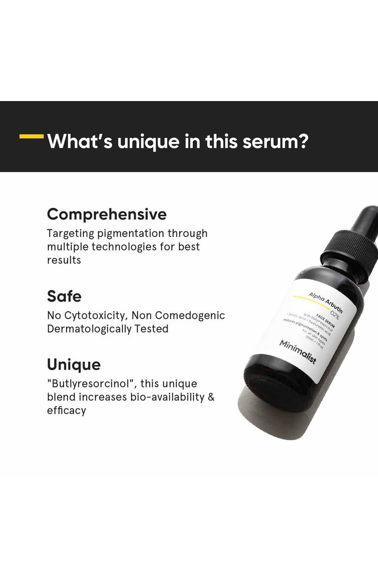 Minimalist Alpha Arbutin 02% Face Serum, Alternate, color,