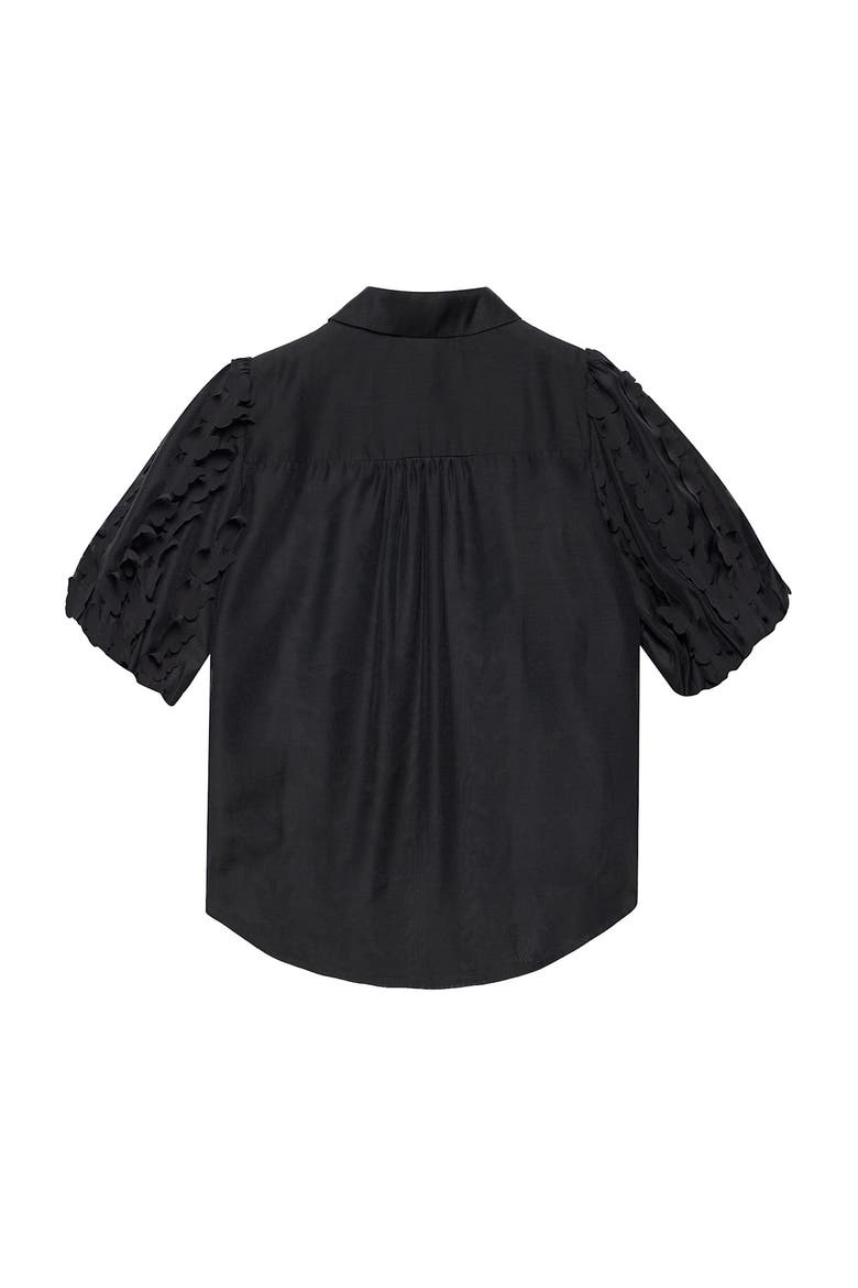 Butterfly Applique Shirt, Alternate, color, Black