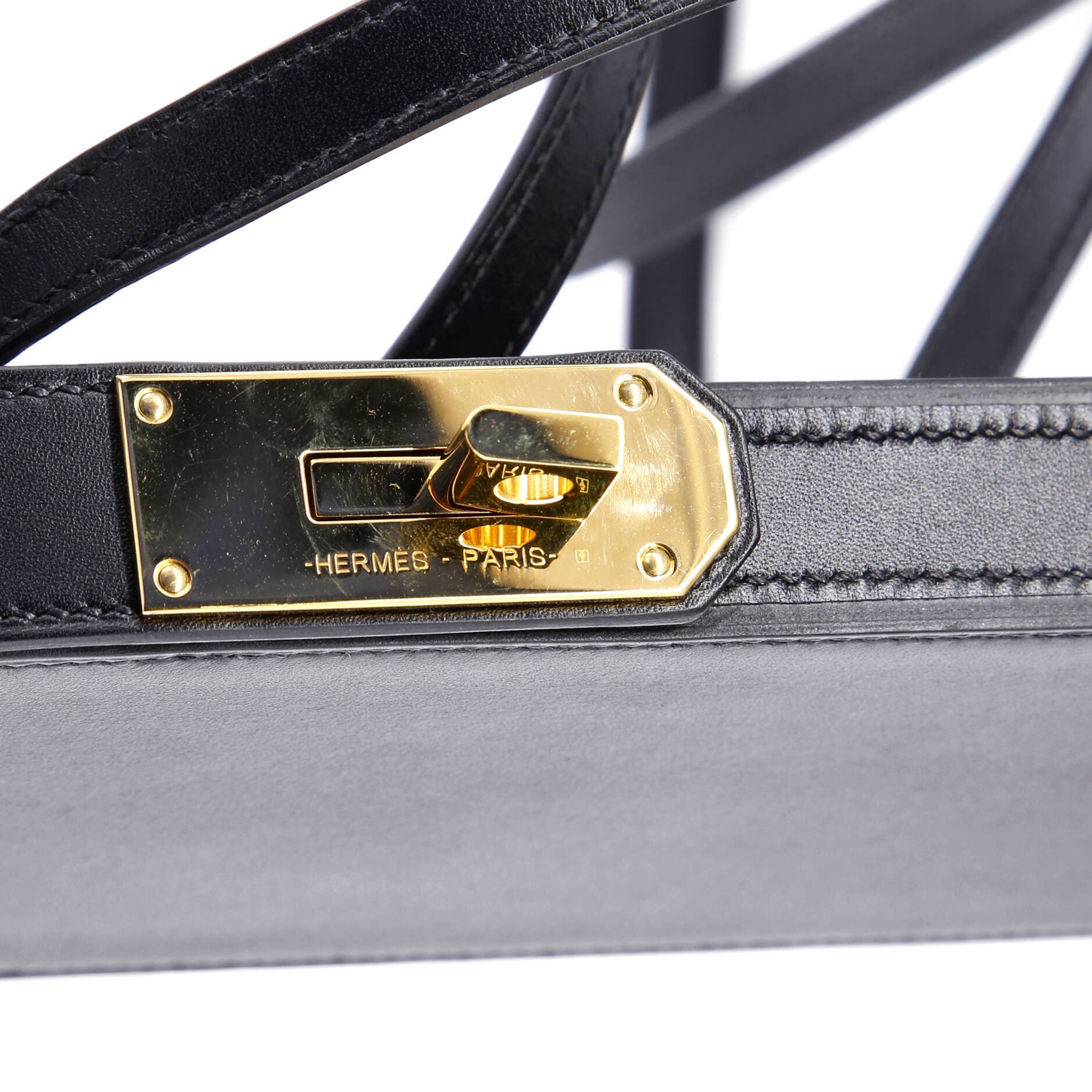 Pre-Owned Hermes Hac a Box Phone Case Tadelakt, Alternate, color, Noir