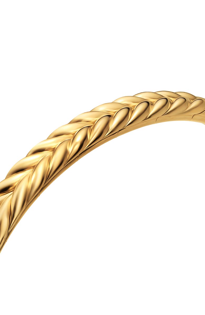 David Yurman Chevron Flex Cuff Bracelet, Alternate, color, Gold