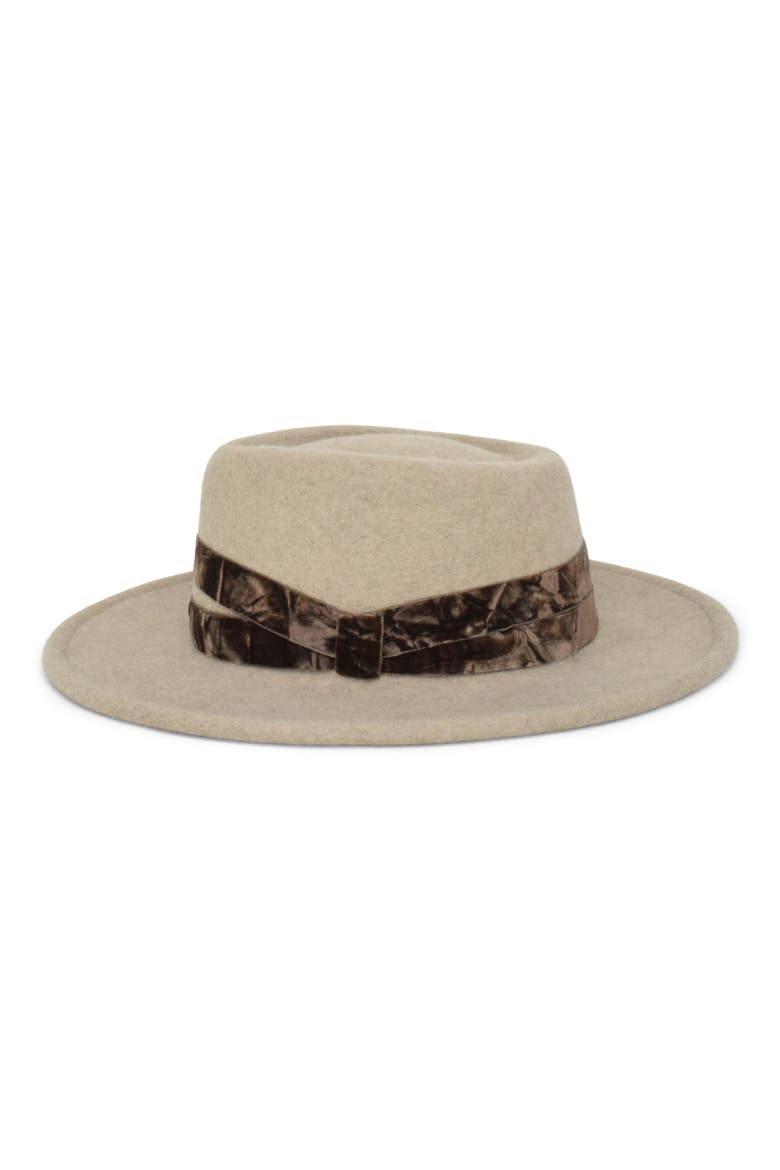 Noelle Wool Blend Hat, Alternate, color, CREME MELANGE