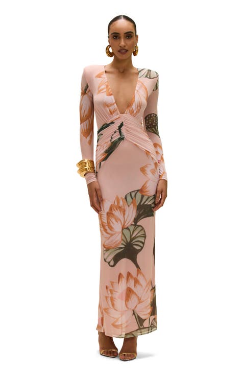 Lotus Long Sleeve Maxi Dress