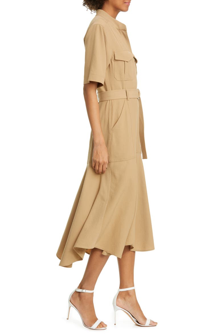 Emma Midi Shirtdress, Alternate, color, BEECH