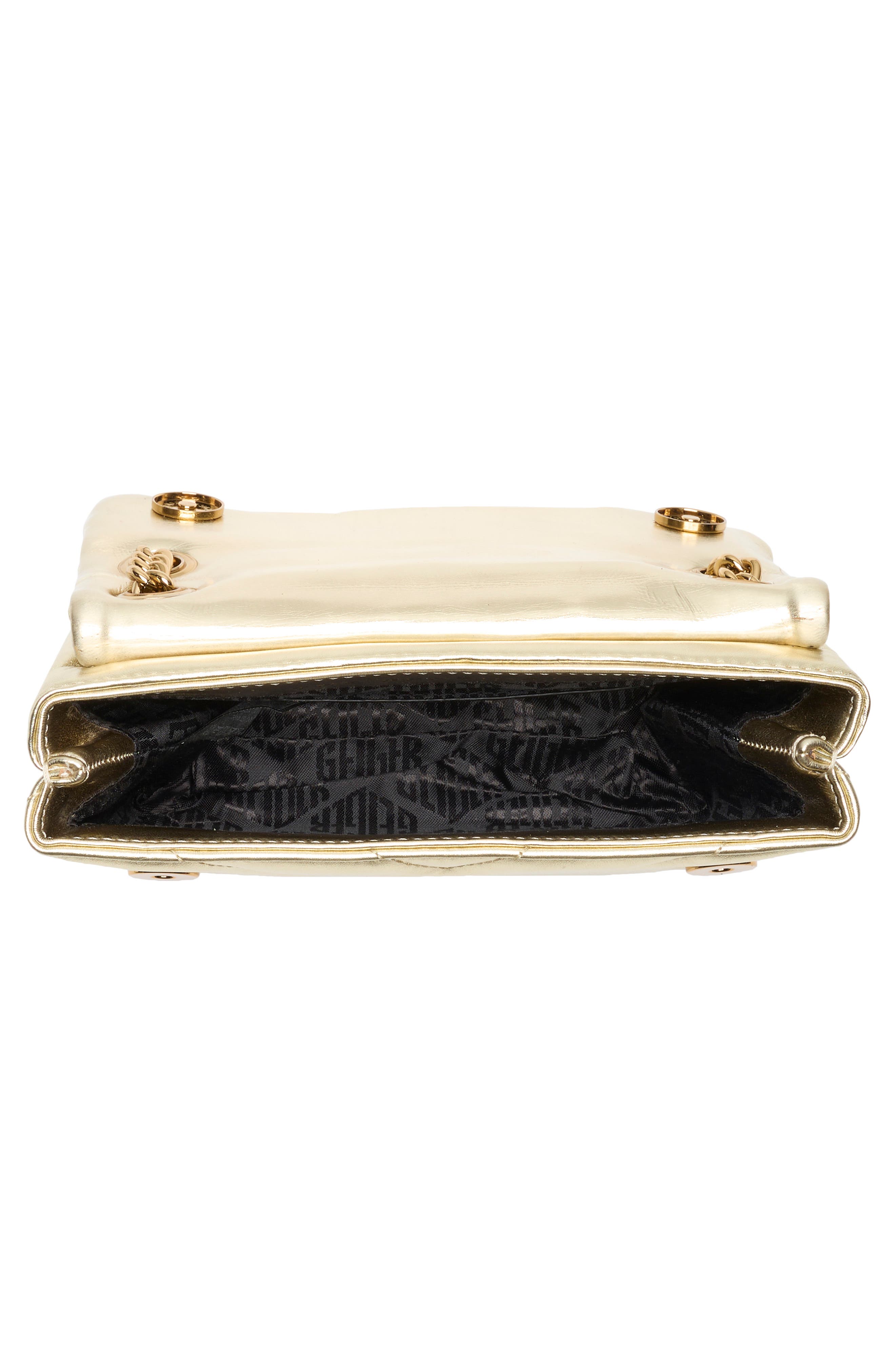 Mini Kensington Leather Crossbody Bag, Alternate, color, GOLD LEATHER