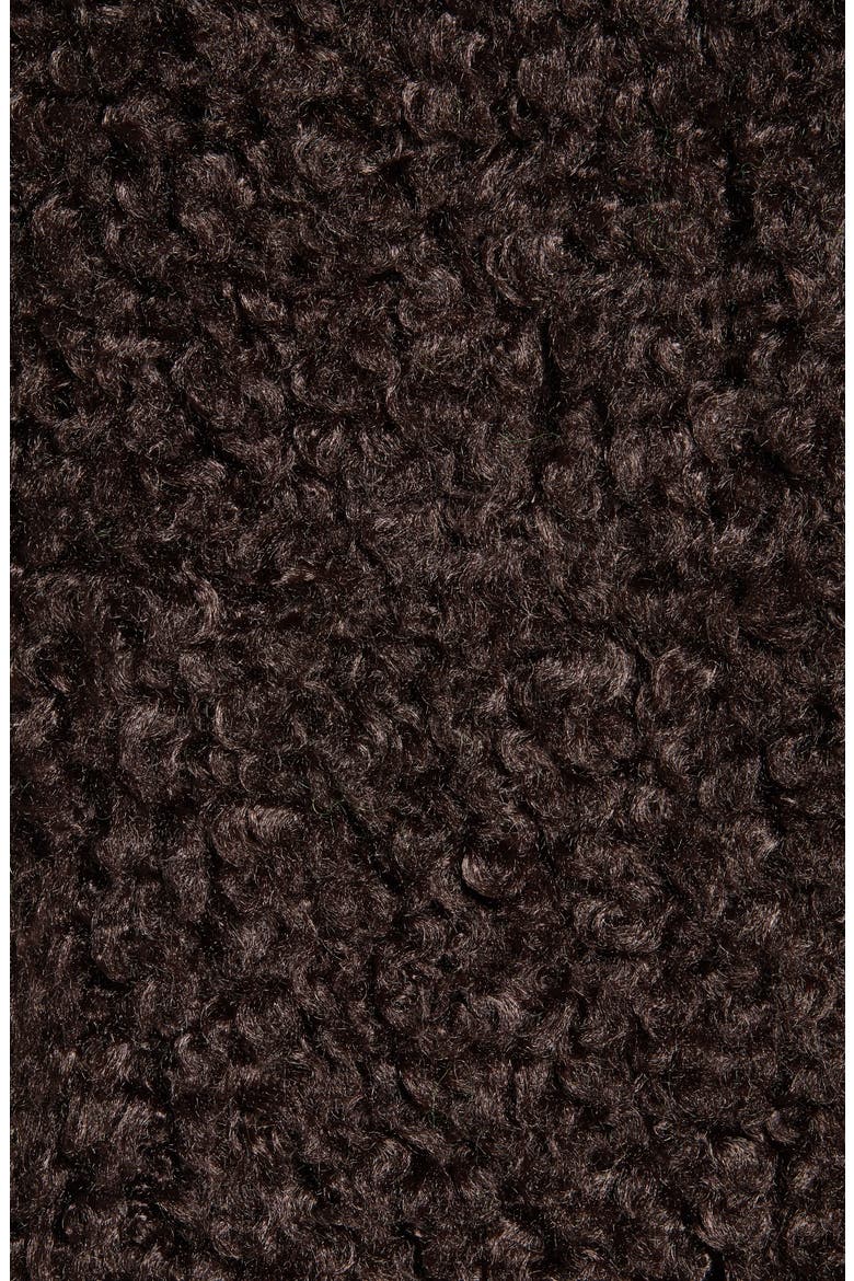 Curly Teddy Jacket, Alternate, color, COFFEE BEAN