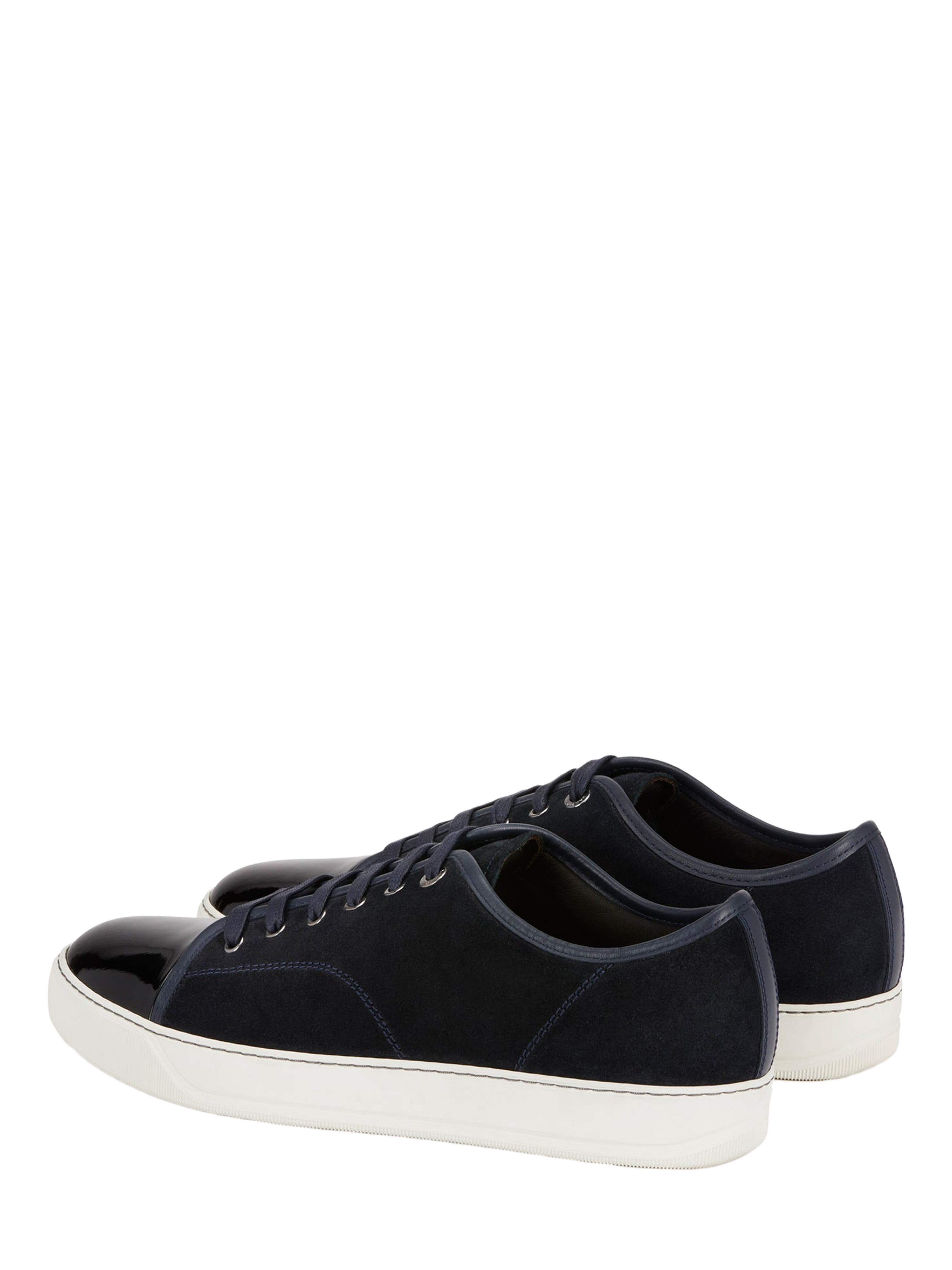Dbb1 Suede And Patent Leather Sneakers, Alternate, color, Navy Blue