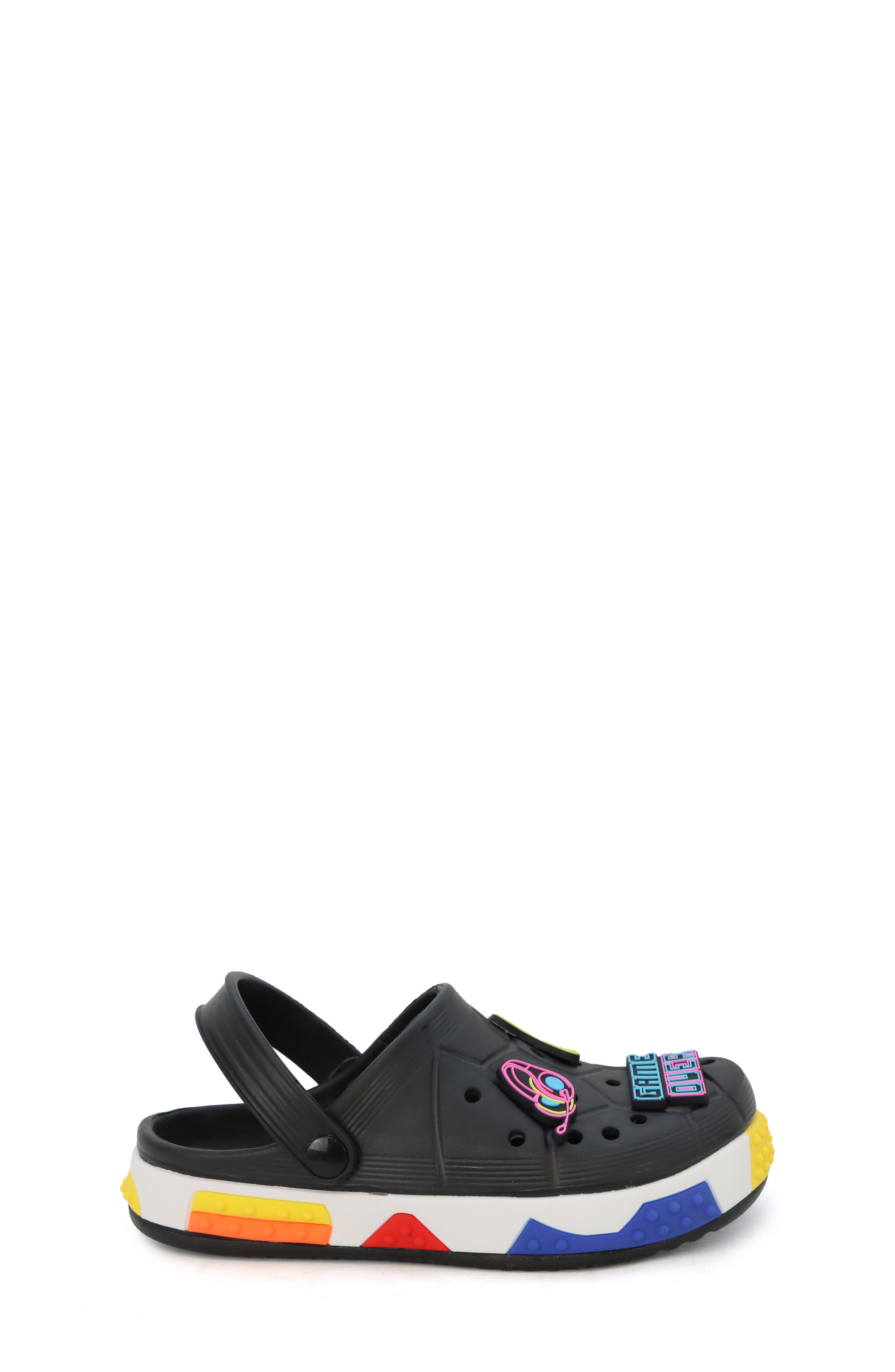 YOKI Kids' Platform Clog with Plush Charms, Alternate, color, 
