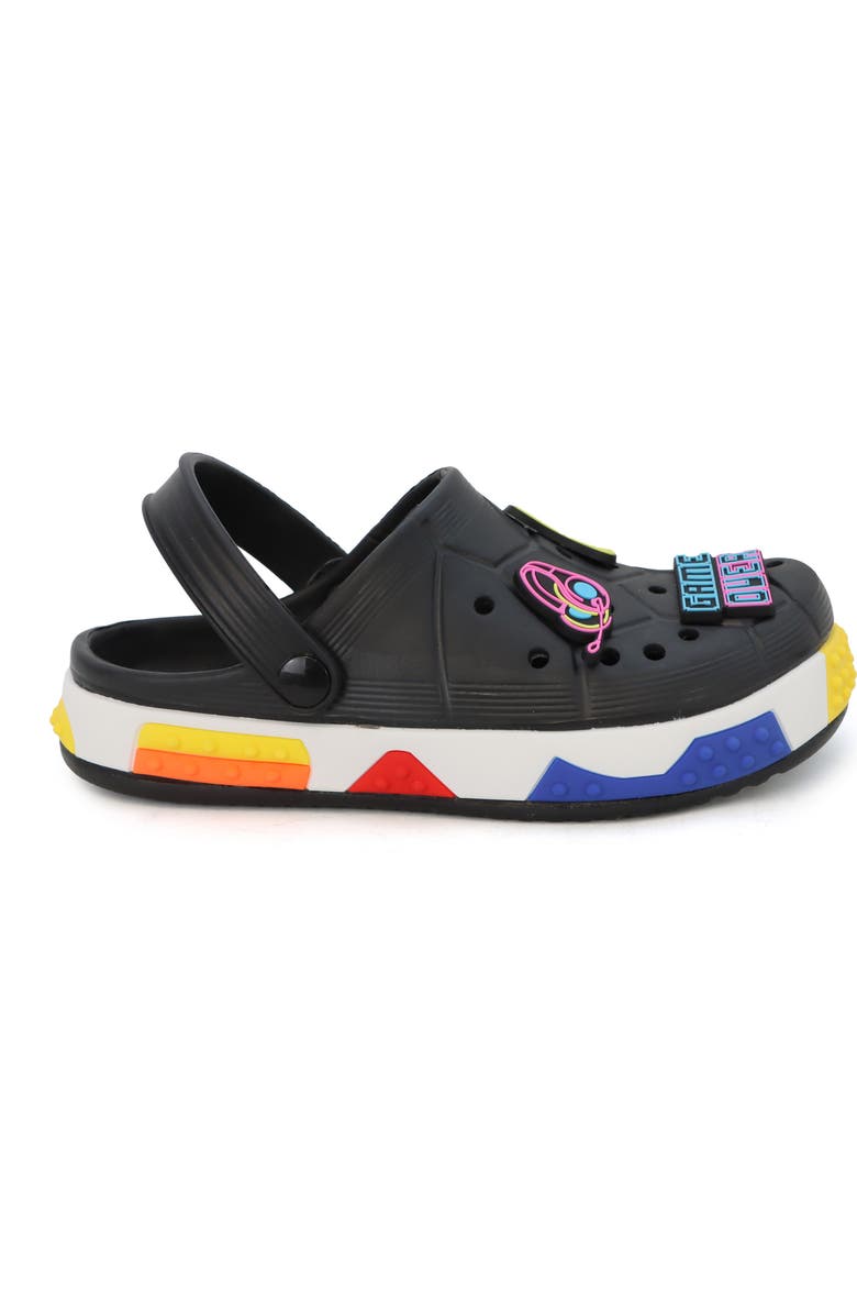 YOKI Kids' Platform Clog with Plush Charms, Alternate, color,