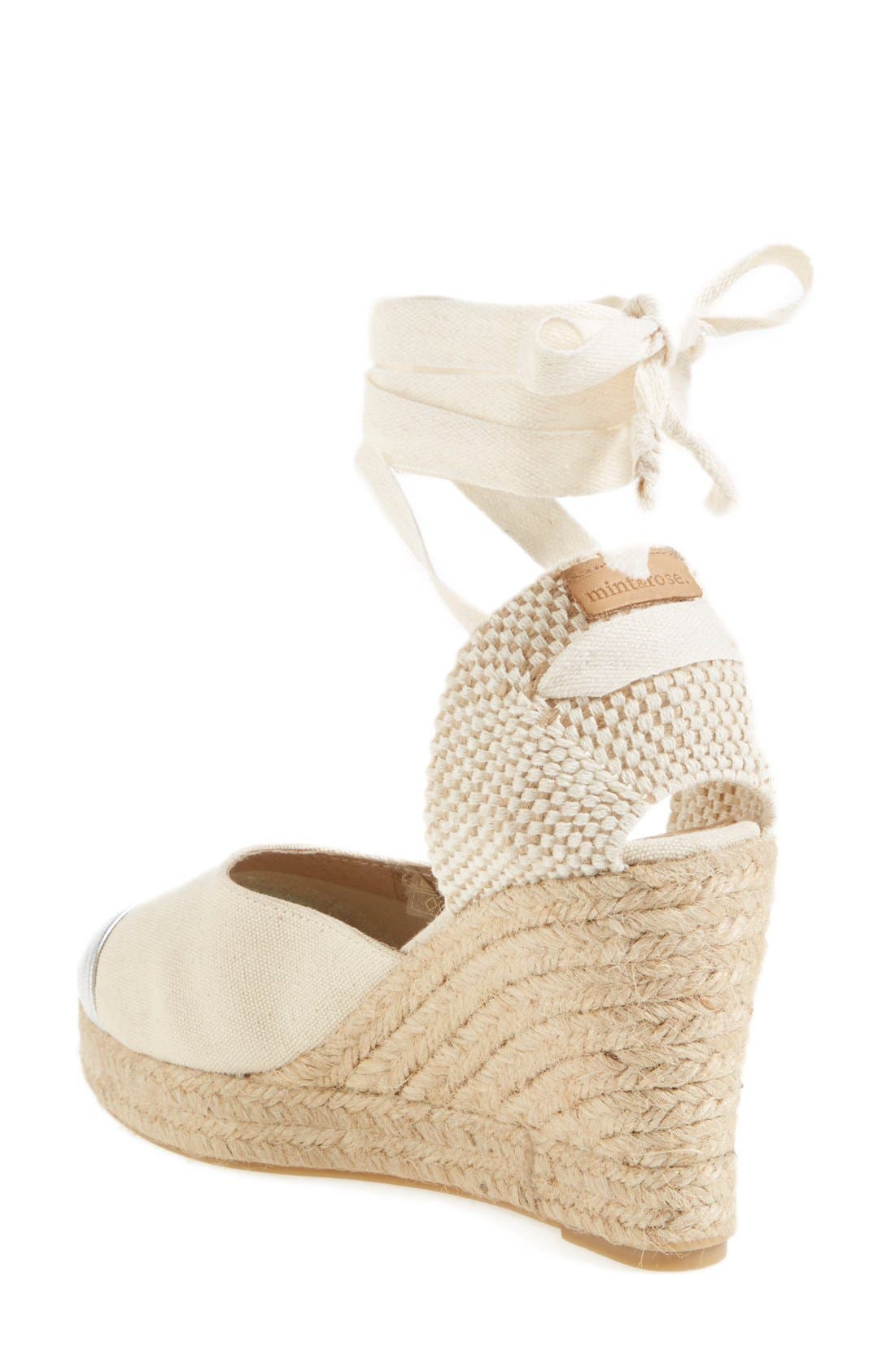 mint & rose 'Lolita' Wedge Sandal, Alternate, color, 