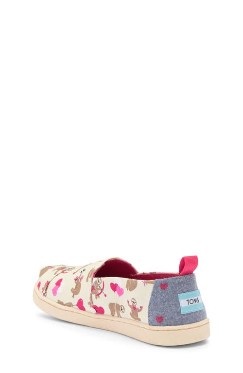 Toms Kids' Classic Alpargata Slip-on In Valentines Day Sloths