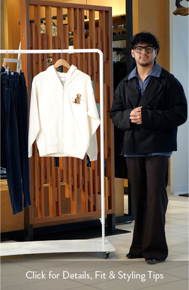 Not That Serious Zip Front Cotton Fleece Hoodie, sales video thumbnail