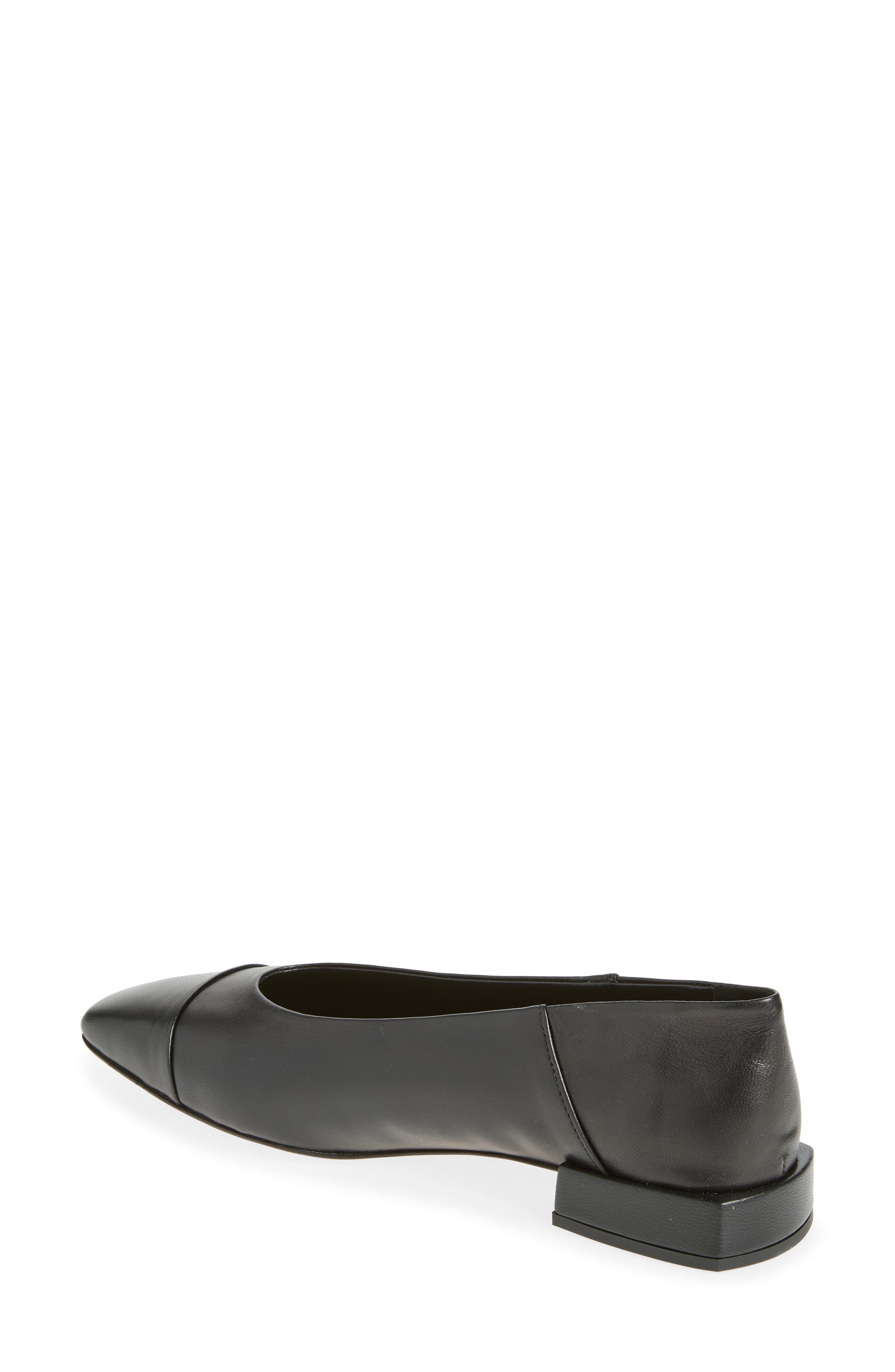 Parisa Flat, Alternate, color, BLACK LEATHER