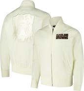 PRO STANDARD Men's Pro Standard Cream Cleveland Browns Triple Tonal Full-Zip Twill Jacket