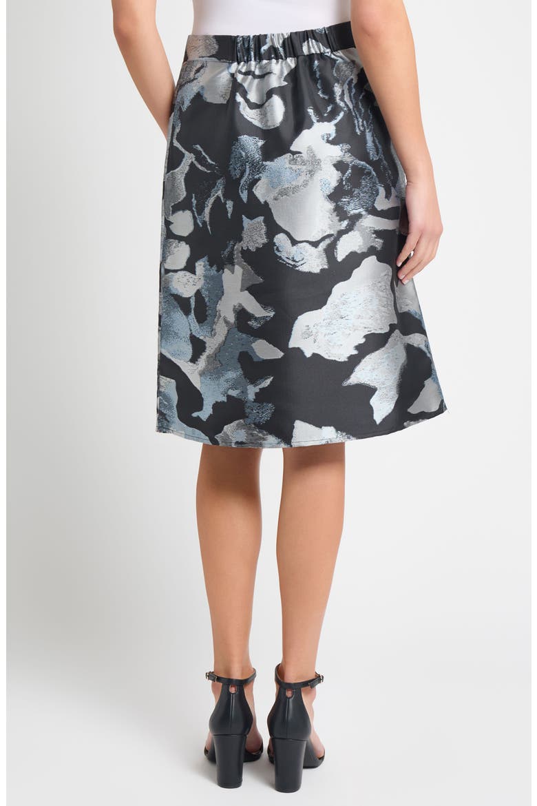 Abstract Floral A-Line Skirt, Alternate, color, DAWN/ GRANITE/ LUNAR ROCK