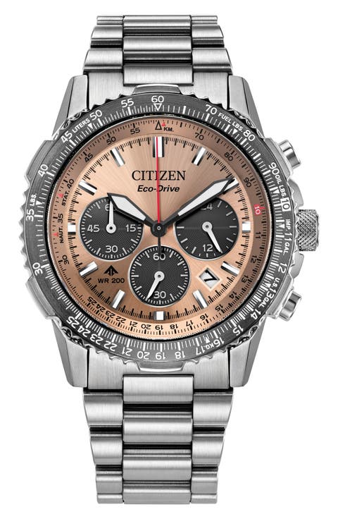 Promaster Navihawk Eco-Drive Chronograph Bracelet Watch, 40mm